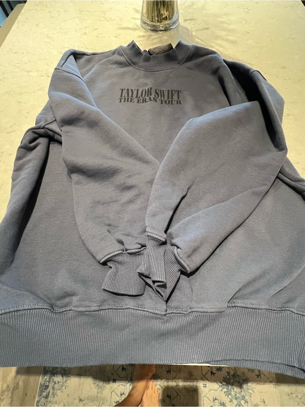 Taylor Swift Muted Slate Blue Tour Crewneck